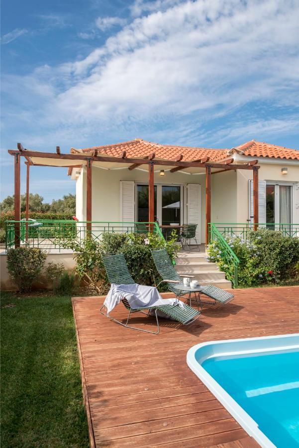 Venus Villa With Private Pool, 2Min To The Beach Finikounta Exterior foto